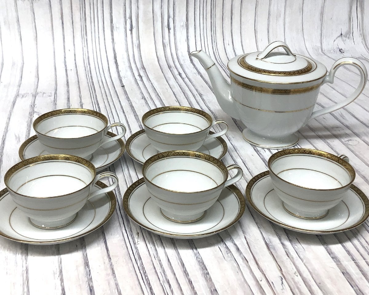 100年物　オールドノリタケ 中古品】Noritake ノリタケ 100周年 カップ&ソーサー 6客 100th