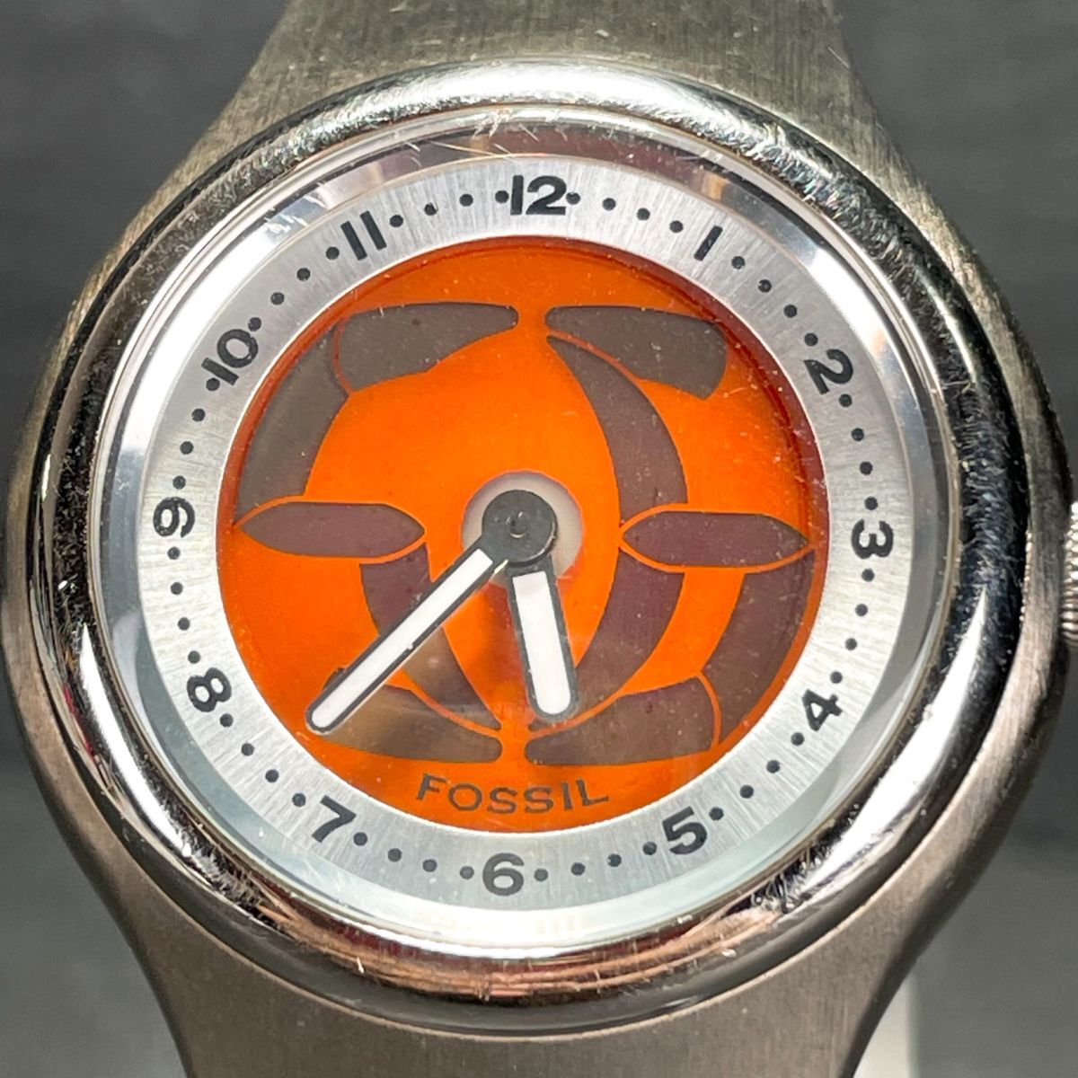 【希少】 FOSSIL　BIG TIC JR-7917 オレンジ文字盤 希少】 FOSSIL BIG TIC JR-7917 オレンジ文字盤 希少】 FOSSIL