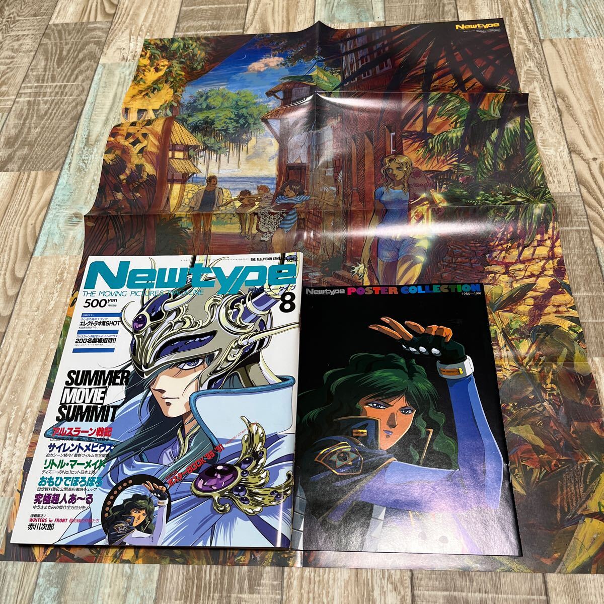 麗しのフォウ・ムラサメ Newtype 61年12月号付録 B2サイズポスター Zガンダム』アニメ誌掲載の“伝説ヌード” フォウの付録ポスターに「今も