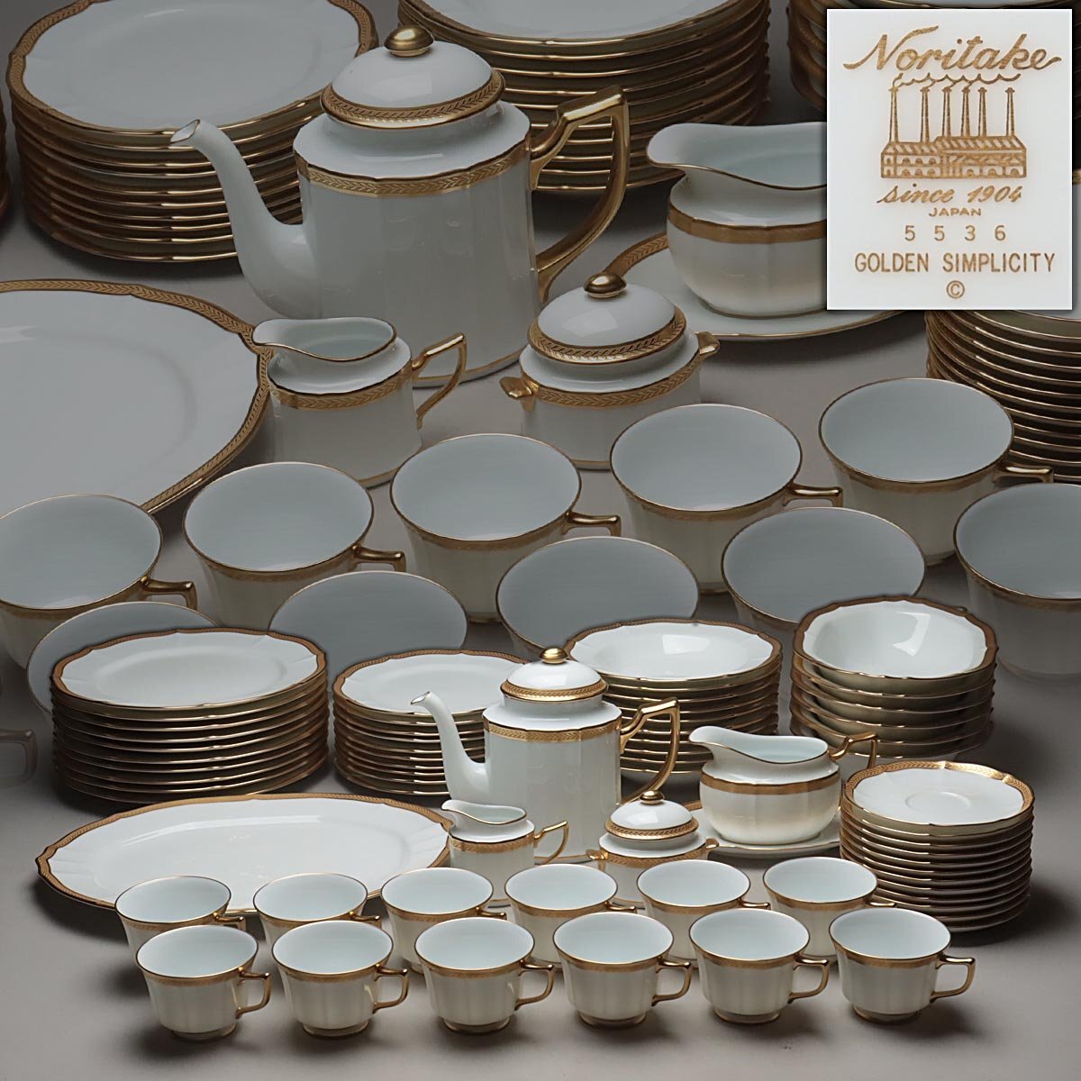 ノリタケ ダイヤモンドシリーズ ゴールデンシンプリシティー 6客セット