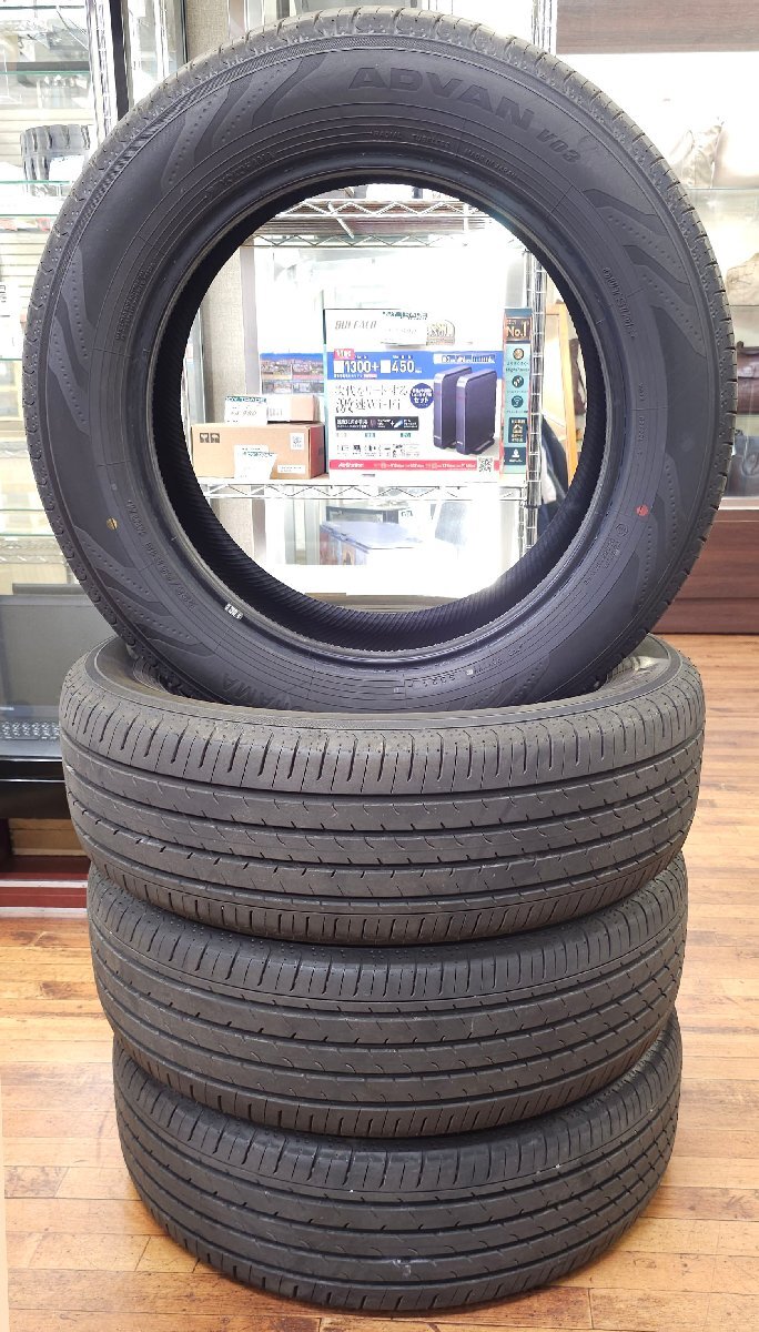 オ*ー様 新車取外しヨコハマADVAN V03 225/60R18 アルファード YOKOHAMA ADVAN VO3）ヨコハマ アドバンV03 4本 ホイール無し 2250