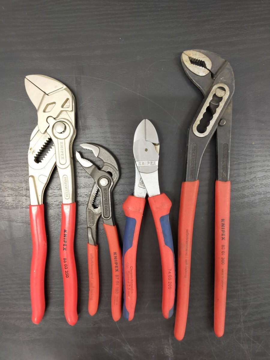 美品 MACTOOLS マックツール×クニペックス ロングノーズプライヤセット