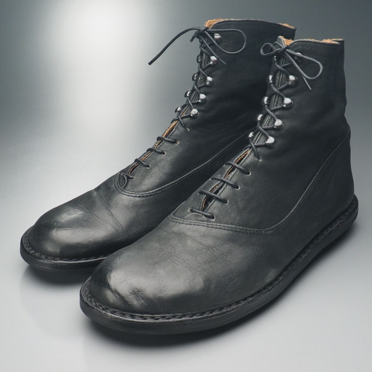 極美品】トリッペン ノルディック ロングブーツ シボ革 サイドジップ
