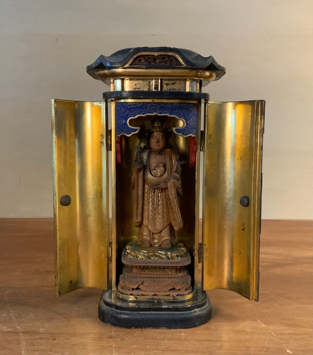 仏像・神像 4個 時代物 江戸〜明治時代頃