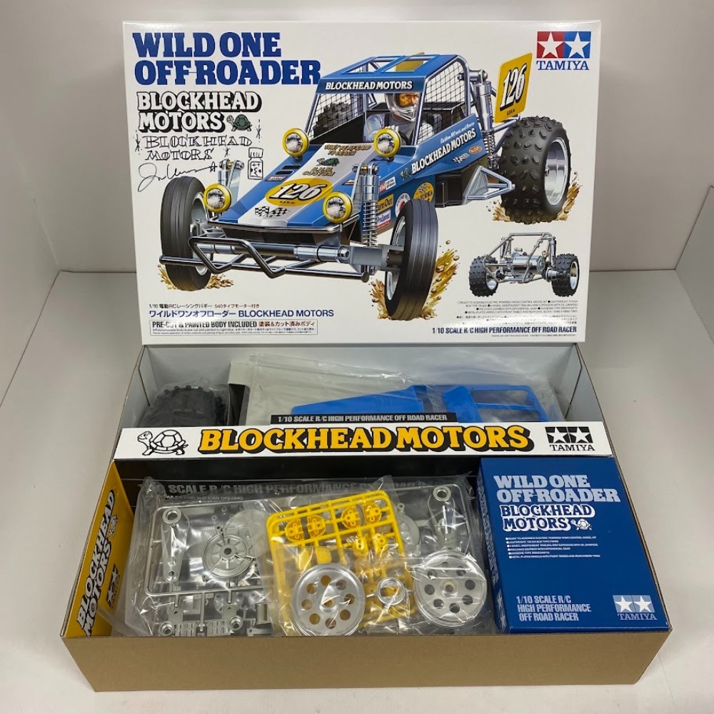 タミヤ 1/10RC ワイルドワンオフローダー BLOCKHEAD MOTORS 58695