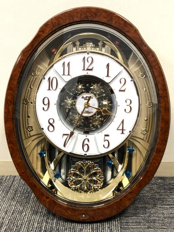 時計/4FN401RH18/電波クロック スモールワールドシアター 電波か