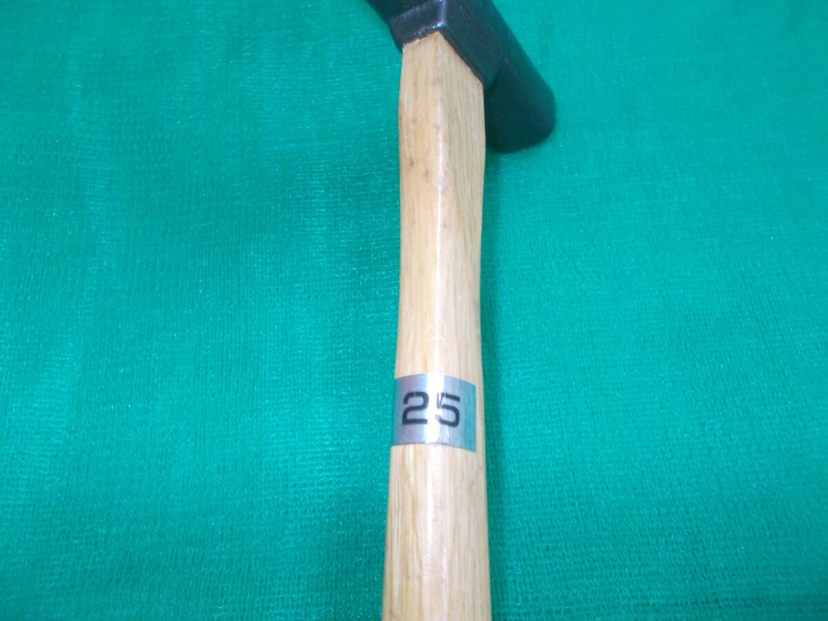 本職用ヤマキチ鎚　435ｇ（115匁） 【 在銘 】　九州型　金鎚　ハンマー　玄能　げんのう　鍛造　たがね　鉄鋼用ハンマー　かなづち 本職用ヤマキチ鎚 435ｇ（115匁）  在銘  九州型 金鎚 ハンマー 玄能