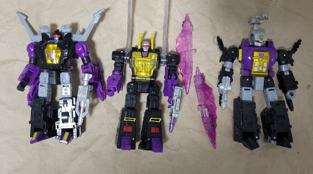 シャープネル/ボンブシェル// キックバック/トランスフォーマーＧ1　3種セット シャープネル/ボンブシェル// キックバック/トランスフォーマーG1 3種