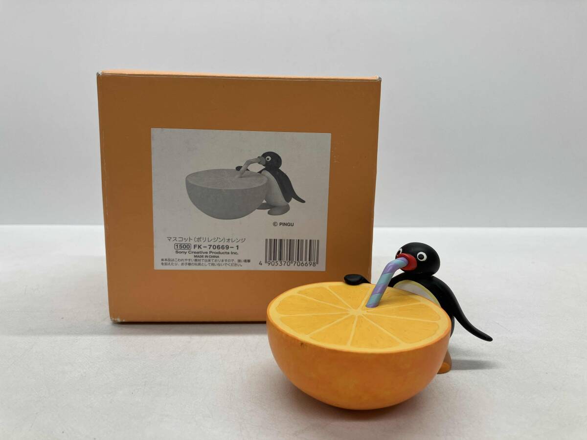 希少！】ピングーマスコット(ポリレジン)オレンジ ピングー マスコット