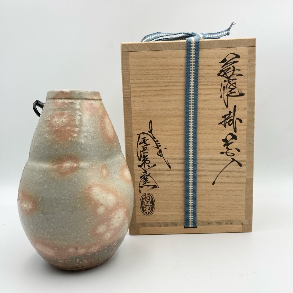 坂倉正治造　萩花入　共箱　MA678 坂倉正治造 萩花入 共箱 MA678 2025年最新】Yahoo!オークション
