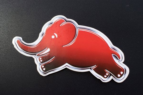 ランチア デルタ エレファント レッド ぬいぐるみ 象 赤 約30cm LANCIA