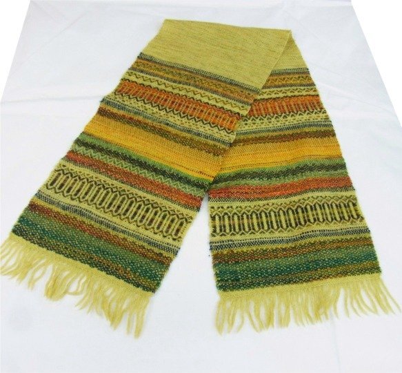 未使用】○ 北海道 旭川 手織 つむぎ 優佳良織工芸館 ユーカラ織 毛