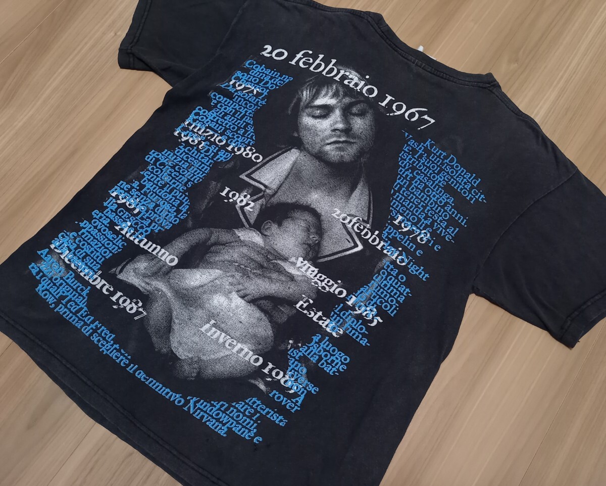 激レア90'S当時物 Kurt Cobain 死亡診断書Tシャツ ヴィンテージ 激レア90'S