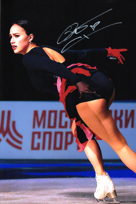 アリーナ・ザギトワ 直筆サイン付き写真 証明書COA付き フィギュア
