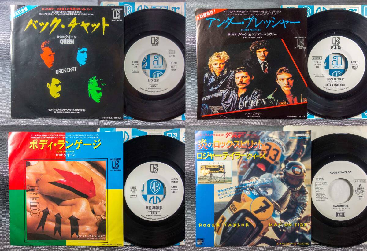 中古】QUEEN メンバー4人 直筆 サイン 色紙 Freddie Mercury Brian