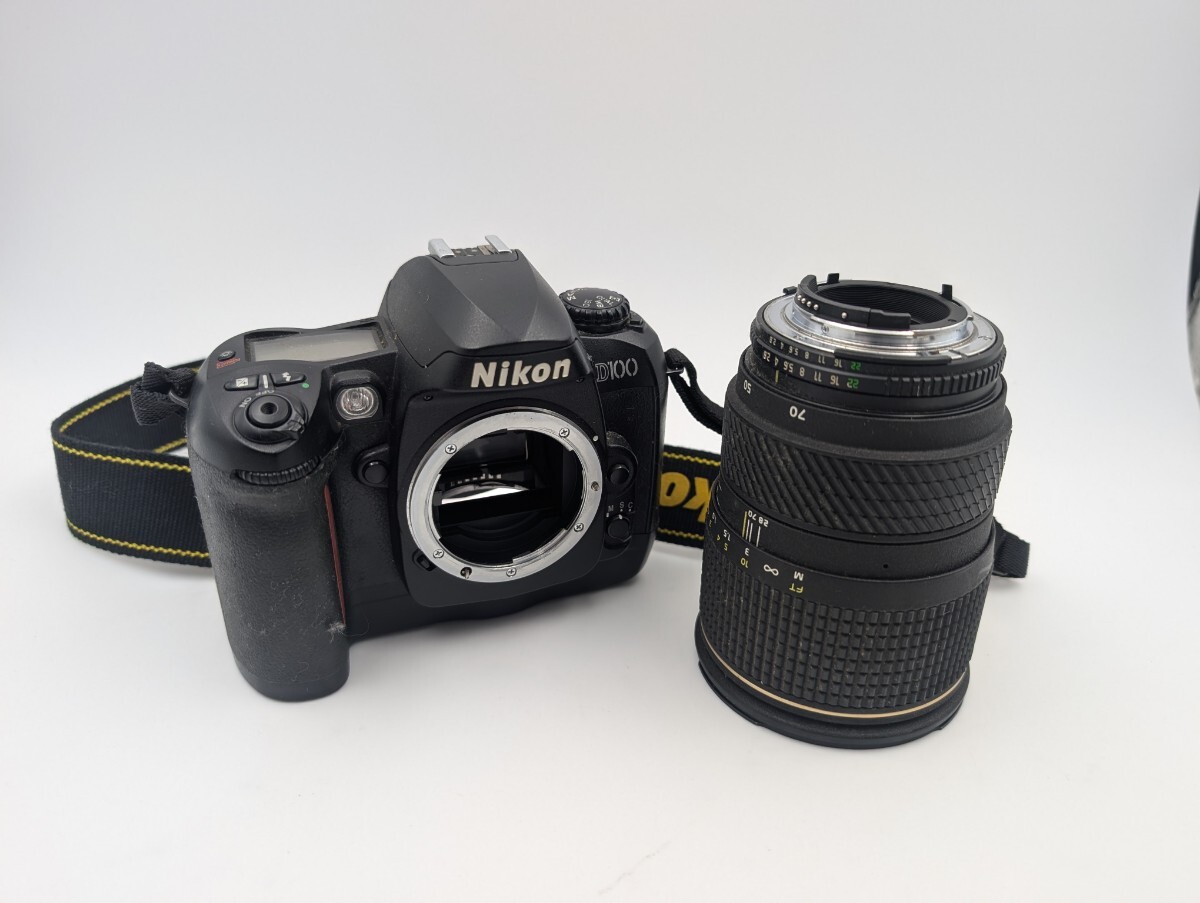 【ジャンク】Nikon D100 デジタル一眼レフカメラ &amp; Tokina AT-X PRO 28-70mm F2.8 レンズセット ニコンの1番目の画像