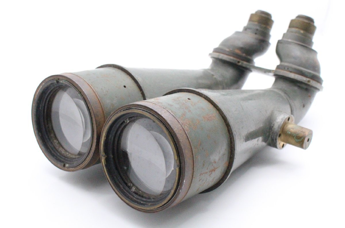 【ト石】☆希少☆ 日本光学工業株式会社 八糎高角双眼望遠鏡 昭和19年製 大型双眼鏡 現ニコン 日本海軍 軍用 EAZ01EWH10の1番目の画像
