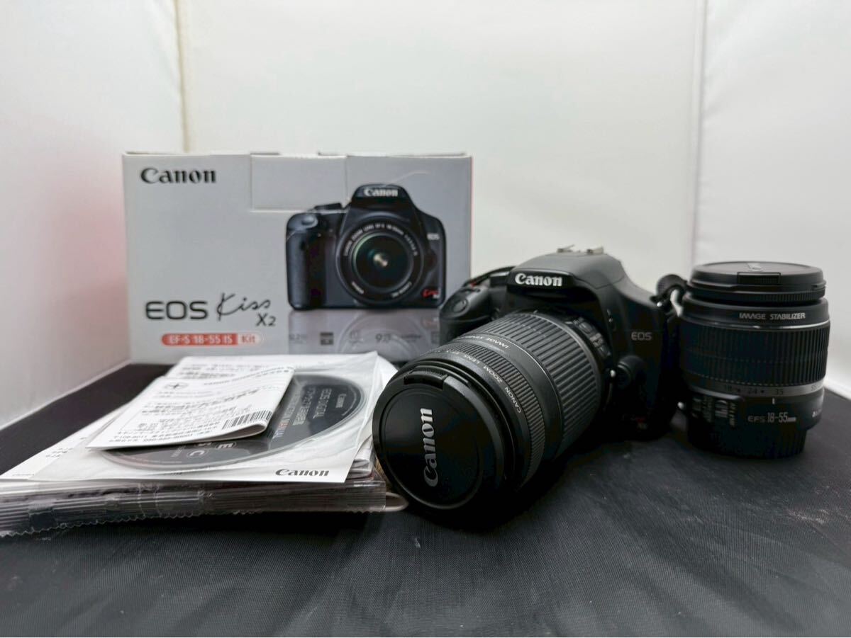 【やや傷や汚れあり】【大人気】 CANON キャノン EOS Kiss X2 レンズキット デジタル一眼カメラ #2928の落札情報詳細 ...