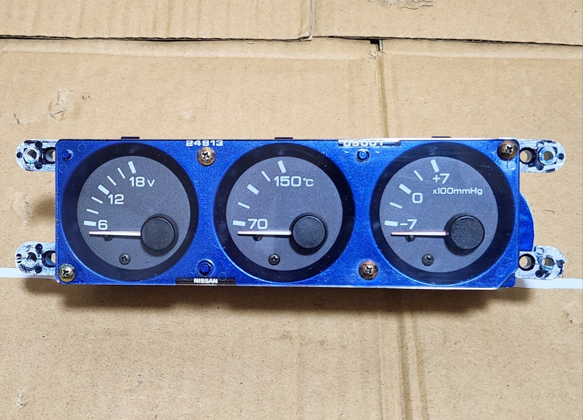 新品】60パイ3連メーターパネル・R33・GTR・BCNR33・ECR33：ラスト2個
