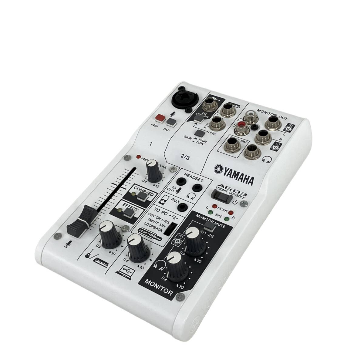 YAMAHA AG03 ライブ ストリーミング オーディオインターフェース ヤマハ 音響機材 中古 Y10648275の1番目の画像