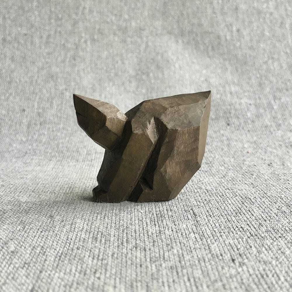 □おんたけ彫刻□木曽馬 杉本照岳作 長野 天然木 一刀彫 置物