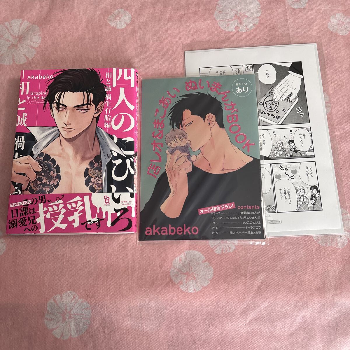 新品】蝶と花の関係性 akabeko 特典 ペーパー 付き 新品 帯あり BL