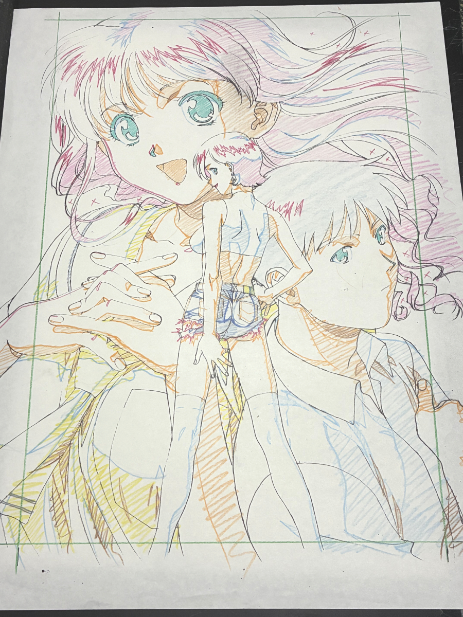 新品】△西村春海 美人画 イラスト版画 直筆サイン 「あなたーっ