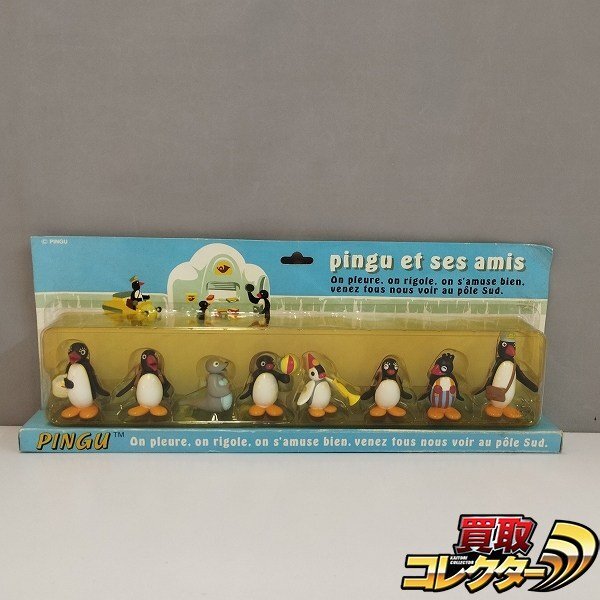 1993年製 レトロ ピングー フィギュア5体 PINGU ☆レア？1993年当時物 PINGU ピングー家族のソフビ製フィギュア5体