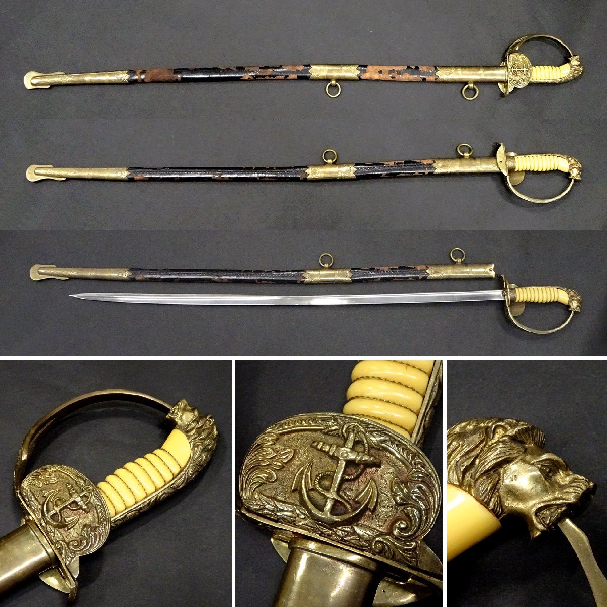 レア　軍刀　サーベル　旧日本軍 美品希少軍刀！『大日本帝国陸軍 サーベル型旧軍刀（家紋入）』銘