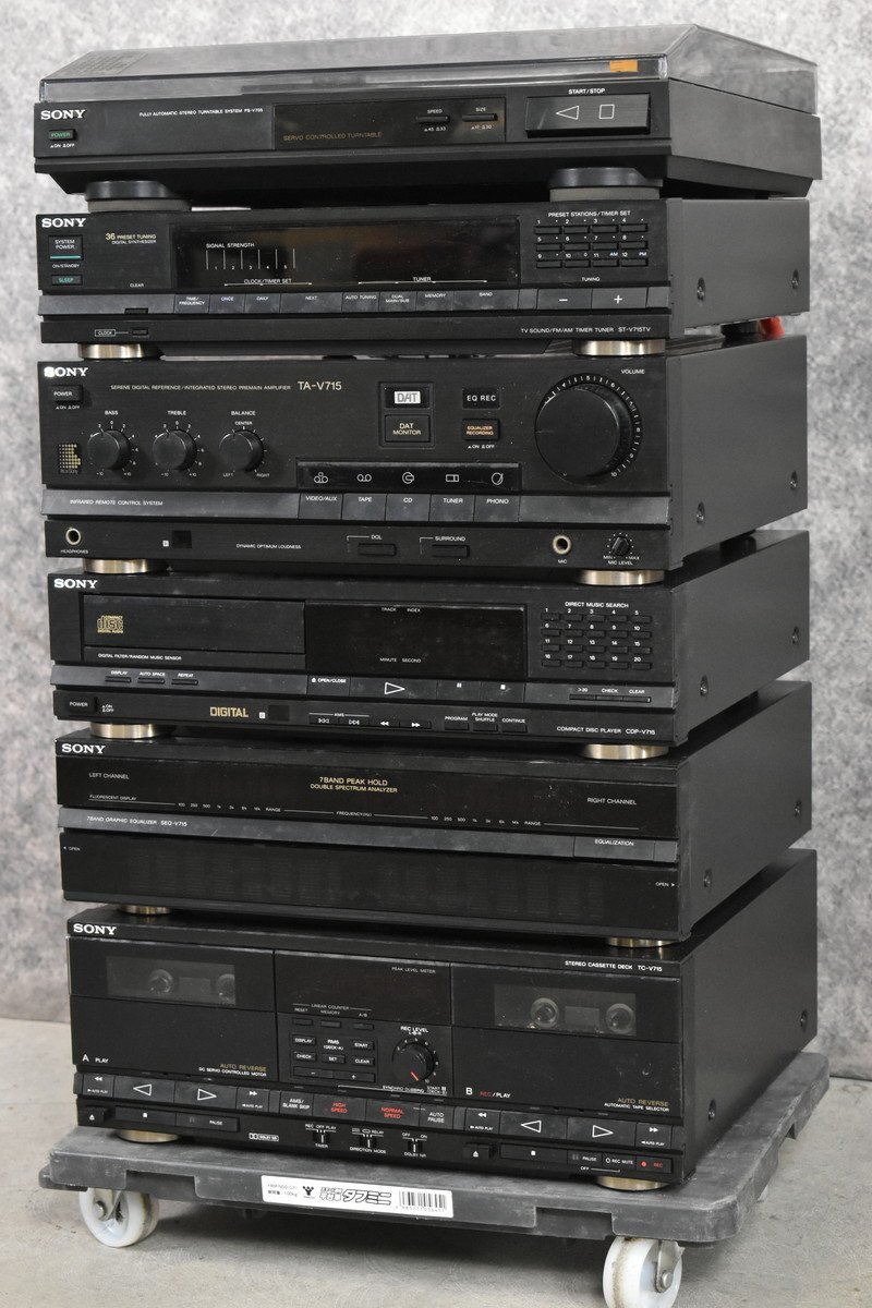 中古】SONY ソニー システム コンポ リバティ LBT-715 TC-V715 SEQ