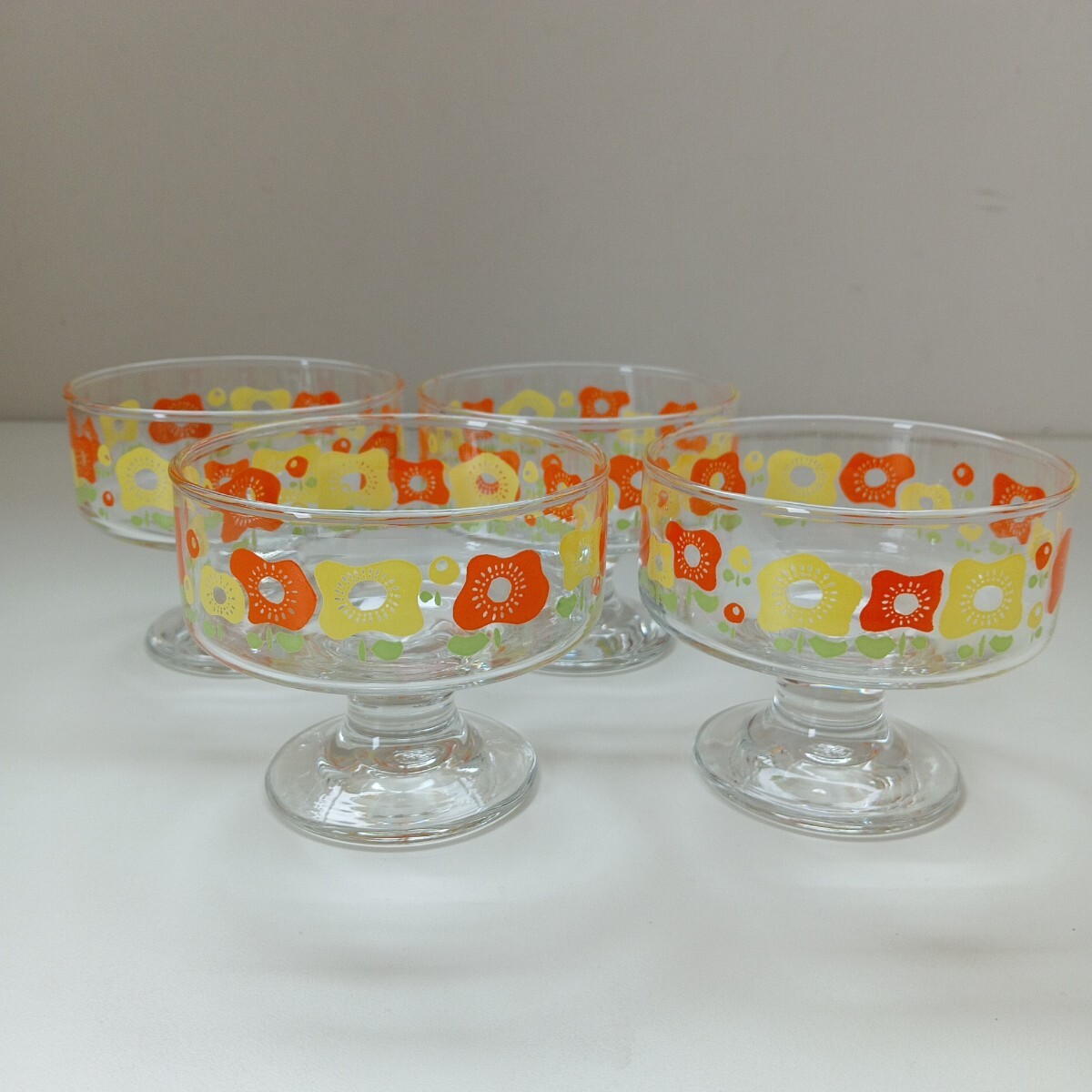 新品】昭和レトロポップ 東洋ガラス SKY HOLIDAY アイスクリームセット