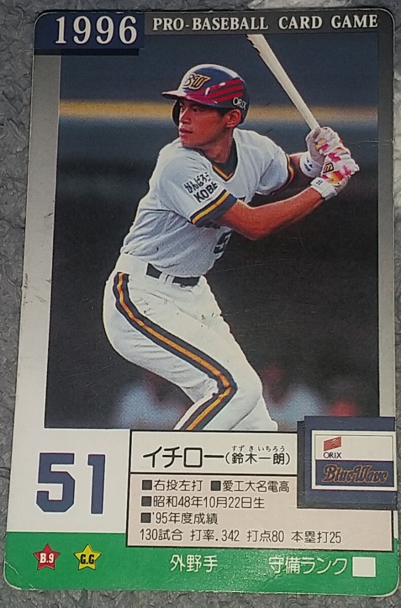 やや傷や汚れあり】タカラ プロ野球カードゲーム '96年 オリックス