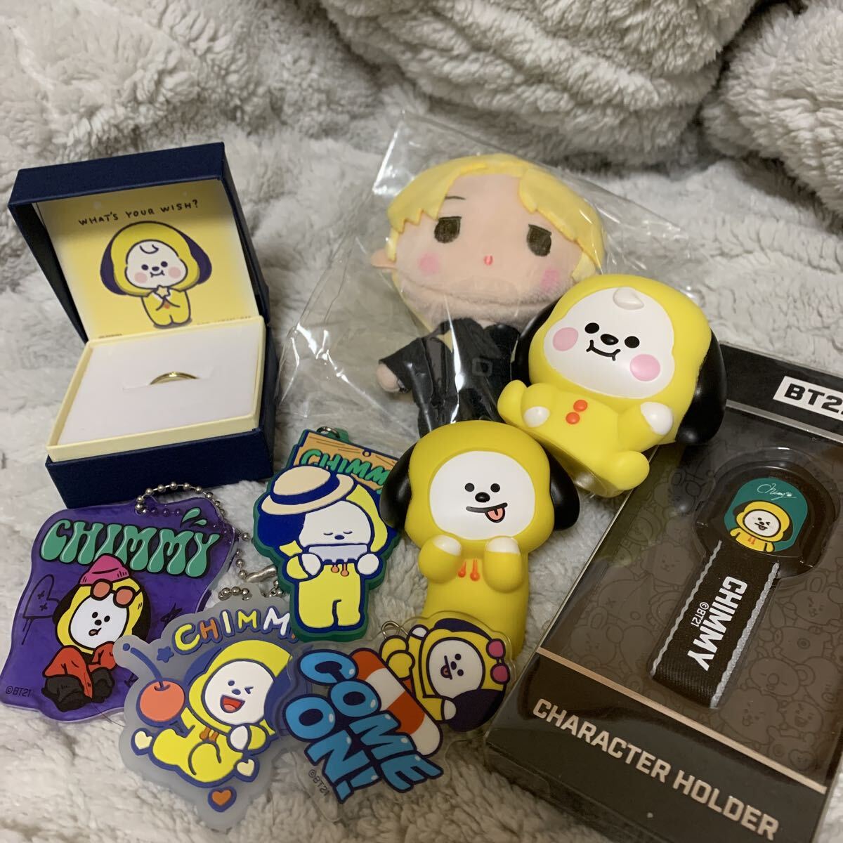 新品】5日間限定SALE!!BT21公式 ベイビー CHIMMY 人形 キーリング 防弾