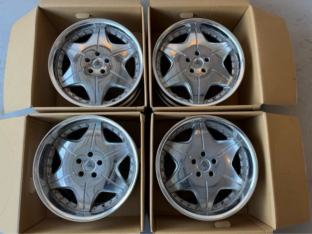 オートクチュール　19インチ　PCD114.3 Yahoo!オークション - 希少AUTO COUTUREオートクチュール メッキ 19イ