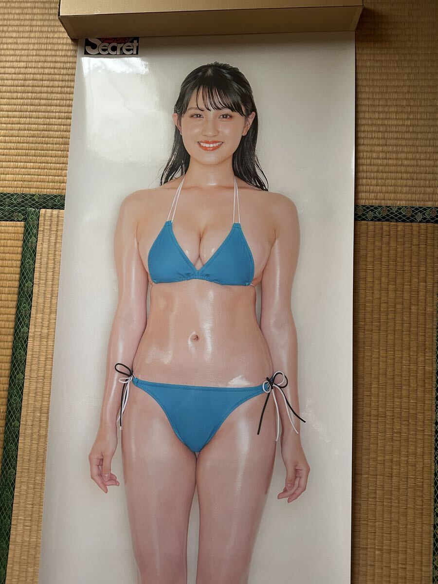 ジャンク品 葉月あや 等身大ポスター アサ芸シークレット 青色ビキニ