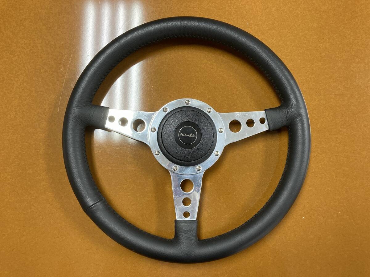 中古 モトリタ レザー ステアリング 約34cm フラット ローバーミニ