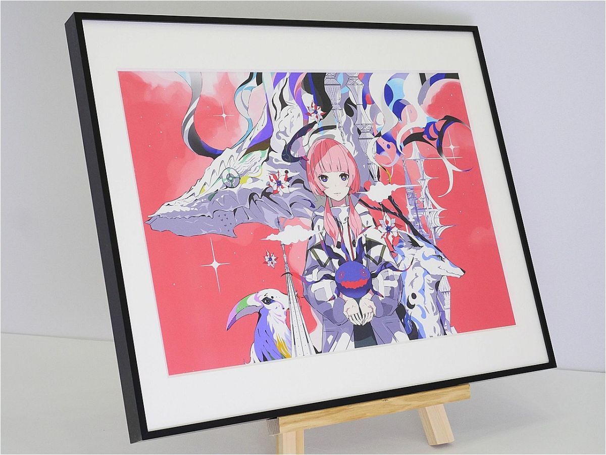 ∇花∇【天野喜孝】作 限定ジクレーアート 幻想的な人物画『THE BRAVE 