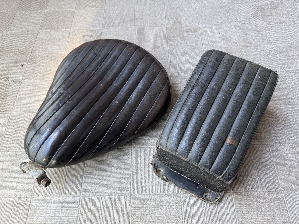 新品】ベイツシート レプリカ ソロシート ピリオンパッドセット 本革