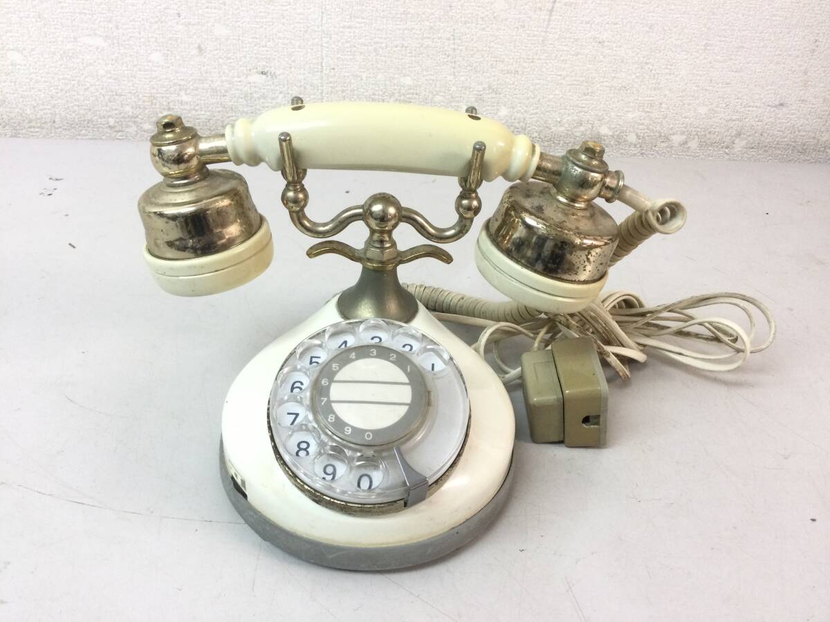 美品 アンティーク ダイヤル式電話器 ◎シモール NA500-A2-M◎ 昭和