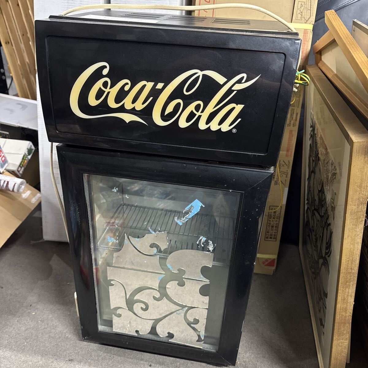 SANYOサンヨー コカ・コーラ冷蔵ショーケース na コカコーラ 冷蔵ショーケース サンヨー SSR-C280CH2N 照明ライト