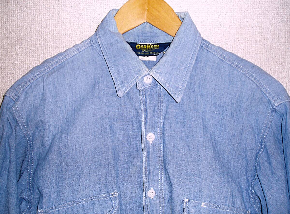 ビッグサイズ！50s REDRAM シャンブレー　ワークシャツ　16 1/2 16】50'S 60'S VINTAGE オリジナル RED RAM レッドラム シャンブレー