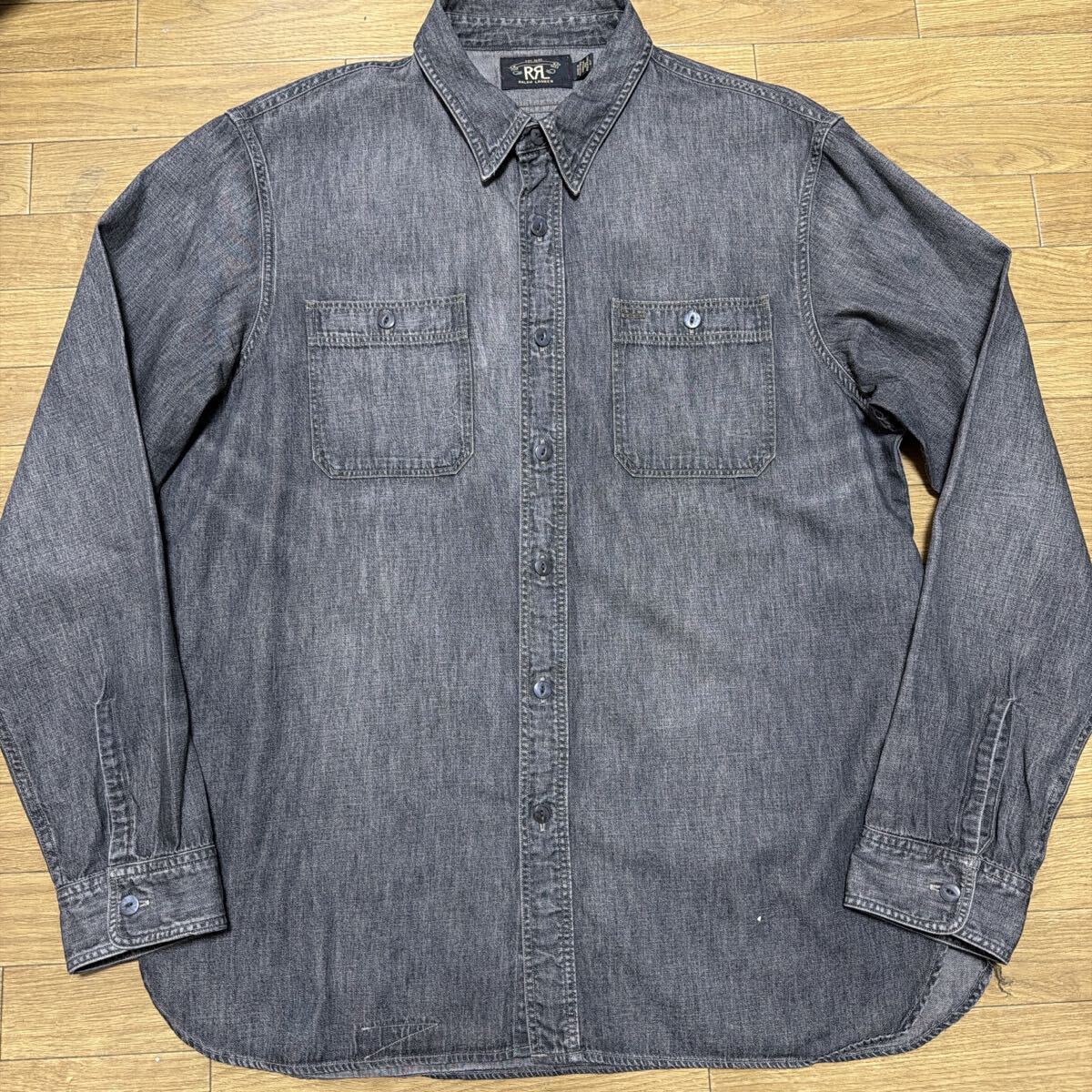 キムタク着 ☆美品☆ RRL ダブルアールエル シャンブレー シャツ