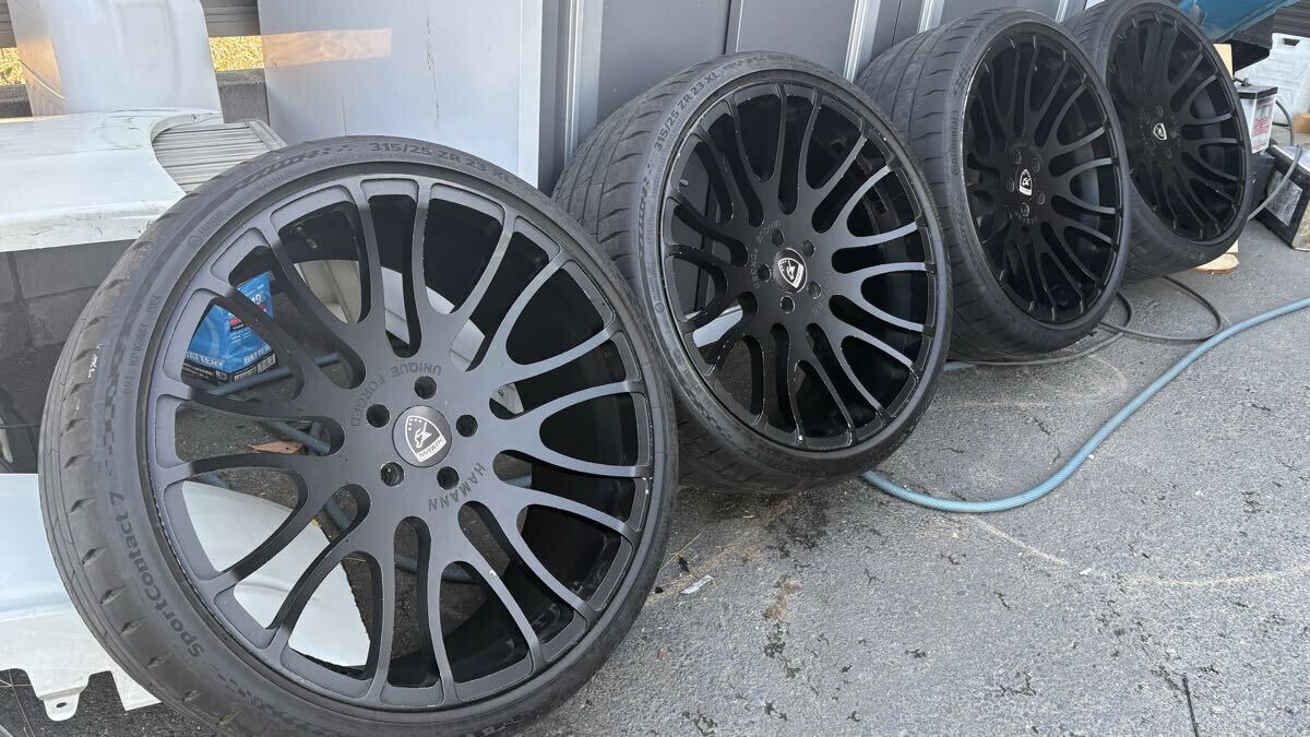 HAMANN UNIQUE FORGED 10j+40 バリ山中古タイヤ 265/40R22 ポルシェ