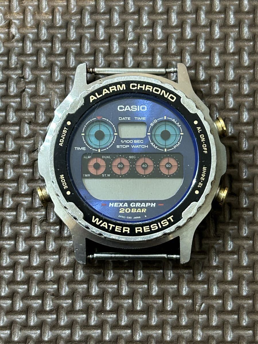 CASIO MOON GRAPH デジタル置時計 中古】カシオ ムーングラフ MOON GRAPH デジタル時計 GMW-15 80's