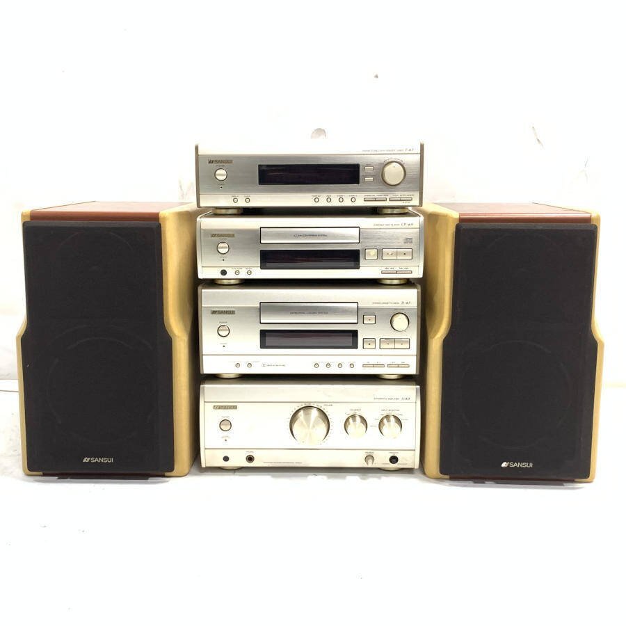 SANSUI サンスイ 山水 ミニコンポ ブラック MC-X7 B 動作確認済み の