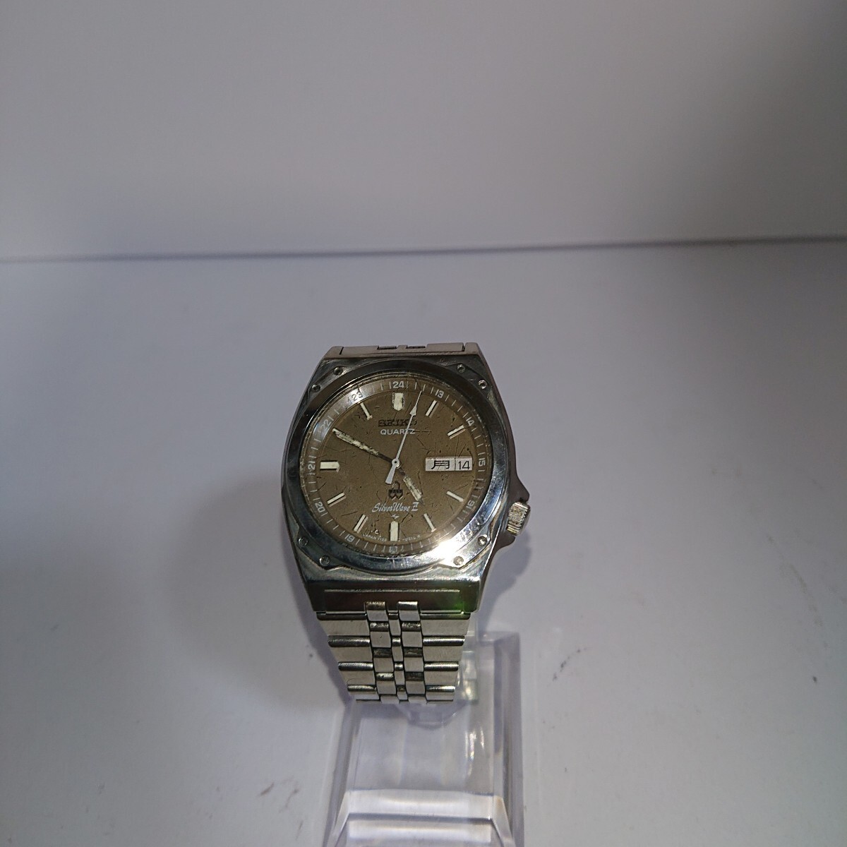 中古】SEIKO Silver Wave Diver Quartz silverwave 6030 セイコー