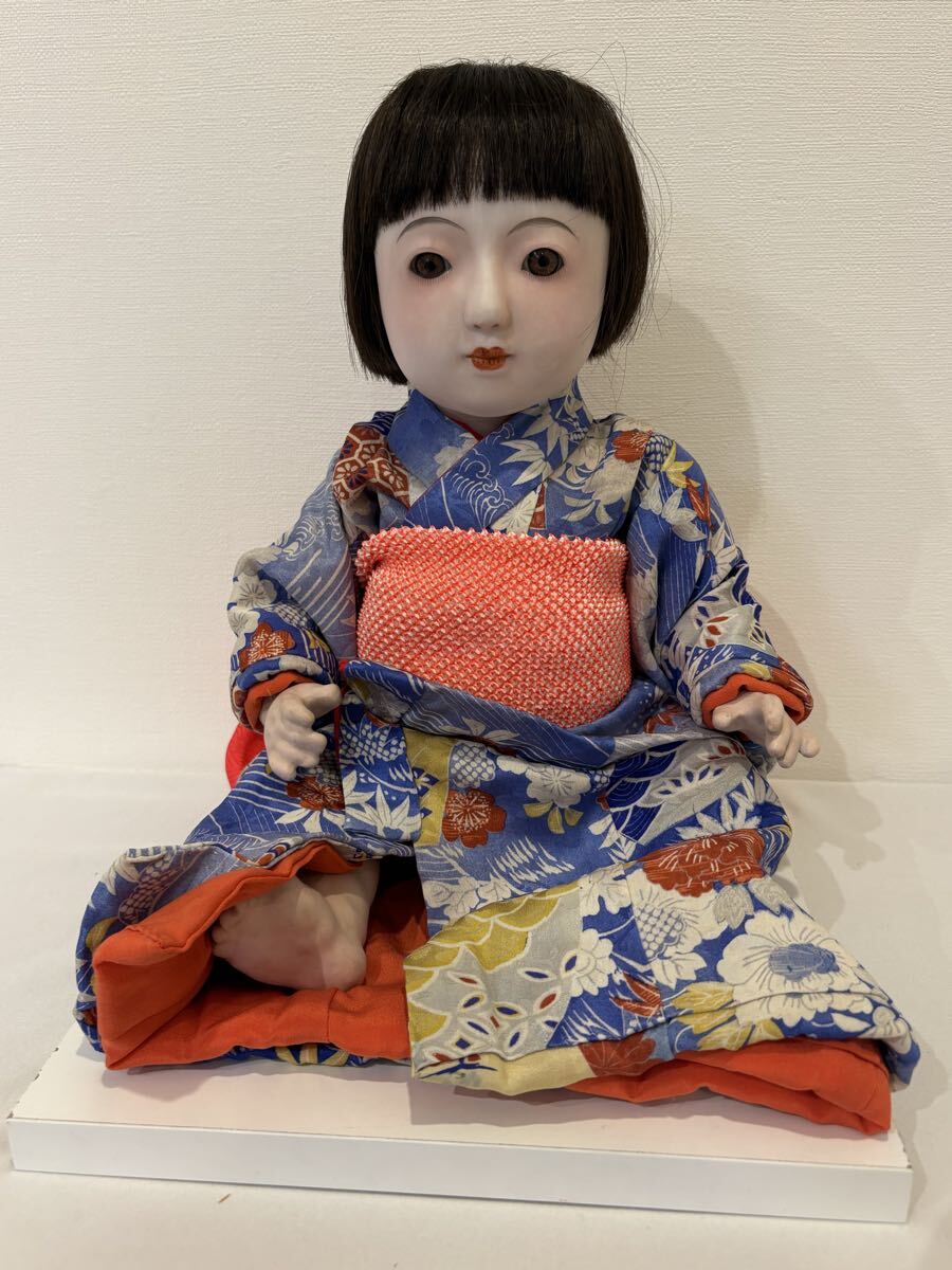 中古】A2580M 市松人形 吉徳大光 みやこ 答礼人形写し 女の子 着物