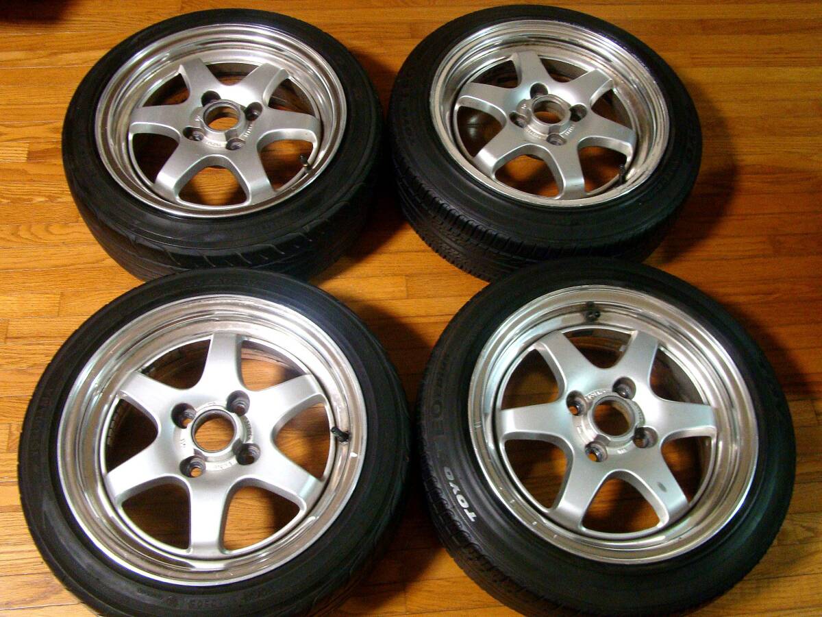 レーシングスパルコ NS3 15inch 5.5J+42 PCD100 165/45/R15 4本セット