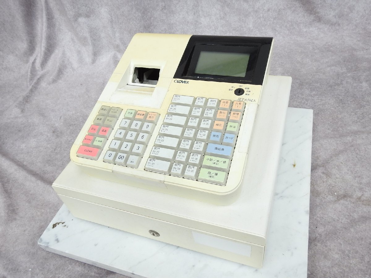 中古】クローバー電子 JET 101UM レジスター 動作品 説明書 レジロール