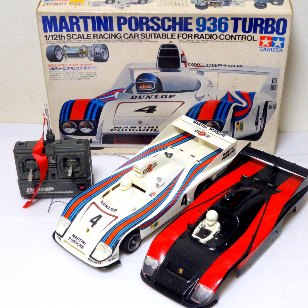 当時物　タミヤ 1/12RCマルティーニ　ポルシェ935ターボ TAMIYA/タミヤ [マルティーニ ポルシェ935ターボ] 1:12 ラジコン 当時